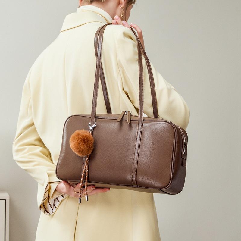 Bowlingtasche Damen 2026 Neu Nische Große Kapazität Unterarm Pendeln Fortgeschrittener Sinn BD Tragbare Umhängetasche