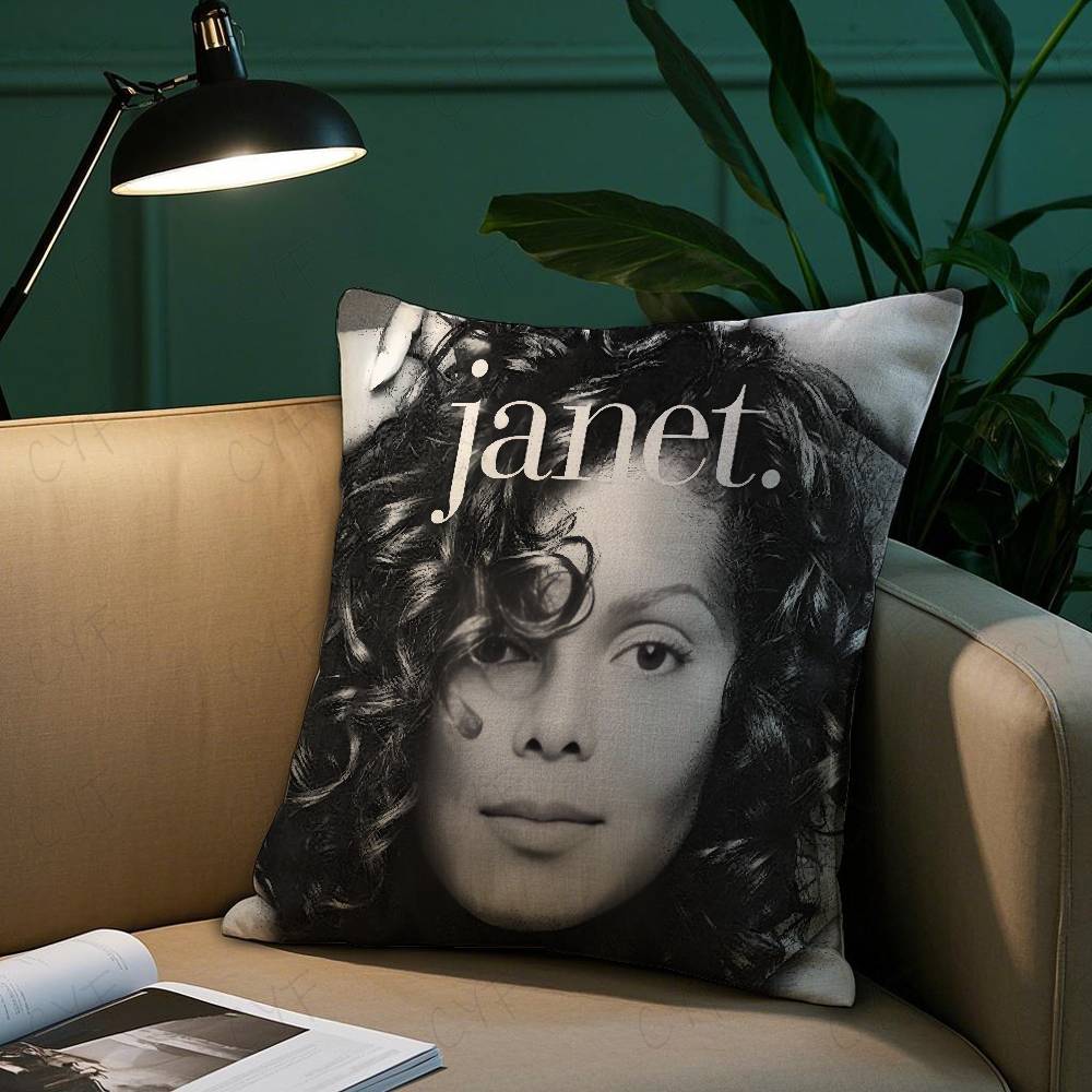 Cute J-Janets J-Jacksons Anime Pillow Case Safe Custom Photo Pillow, Anti-Fade Brushed Fleece Cushion, Maternal & Infant Safe.