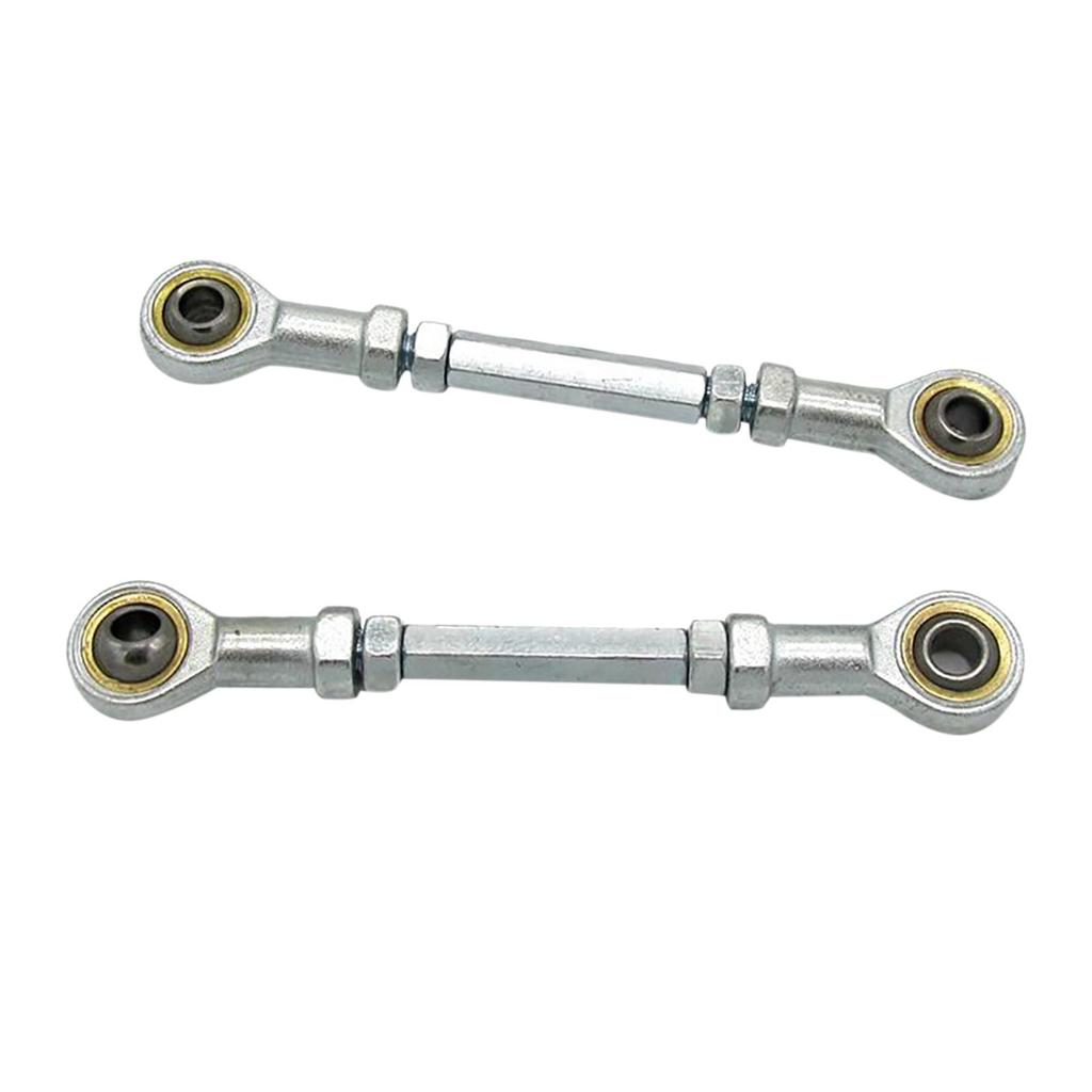 2Pcs Steering Shaft Tie Rods Kit with Hand Tie Rod Ball Joints Steering Suspension M8 for Electric Mini ATV Go Kart Quad