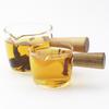 1PCS Milk Glass Cup Mini Creamer Jug With Wooden Handle Multifunctional Seasoning Dish Small Glass Coffee Pitcher Vinegar Sauce Cup