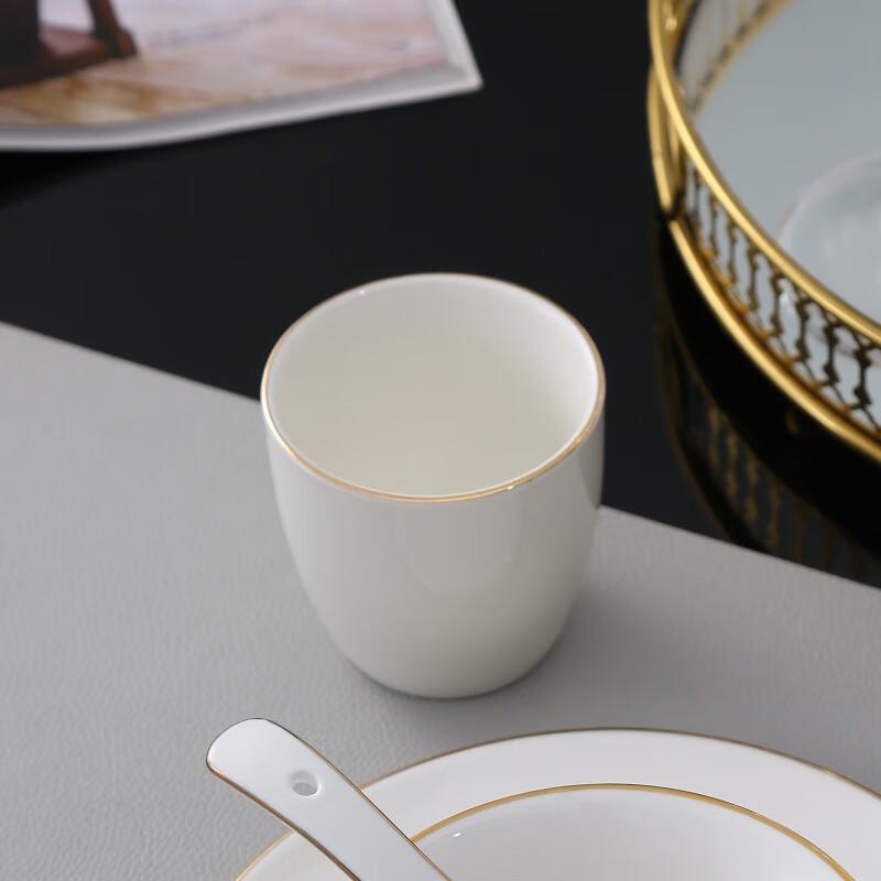 Naijiang Luxury Gold-Rim Ceramic Tableware Collection