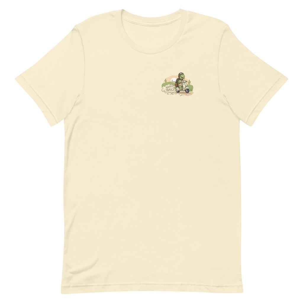 New Happy Trails Tortoise Scooter Adult T-shirt