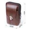 Men's Bag with Two Compartments Made of Genuine Leather VINTAGE Bag 22738 Brown