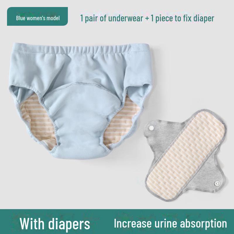 Washable Elderly Incontinence Underwear - Anti-Leak Bed-Rest Care Diaper 