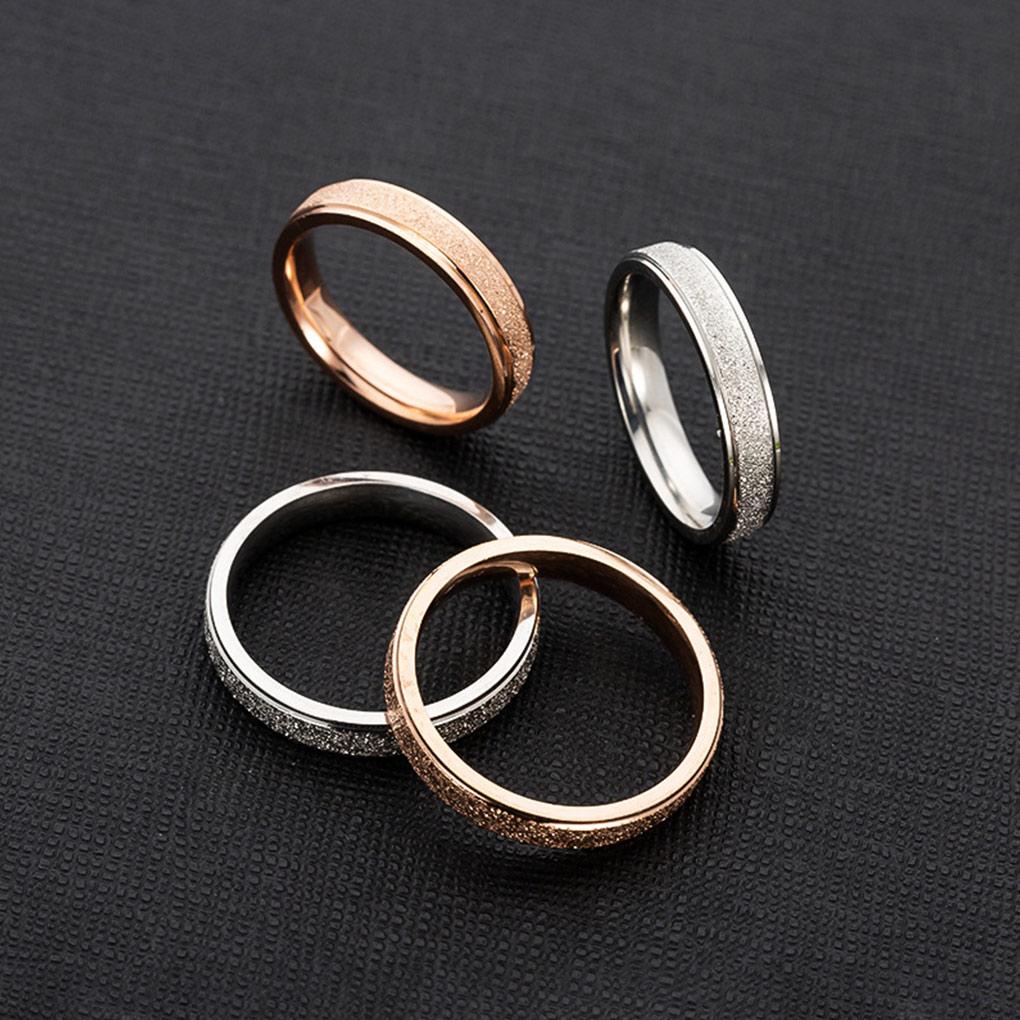 Stainless Steel Ring Personalized Sparkling Rings Jewelry Gift Dressing Up Accessory for Wedding Party Daily Working