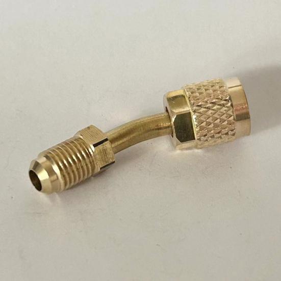 Refrigerant Brass Adapter Rustproof Corrosion Resistant R32/R454B Air Conditioner Reverse