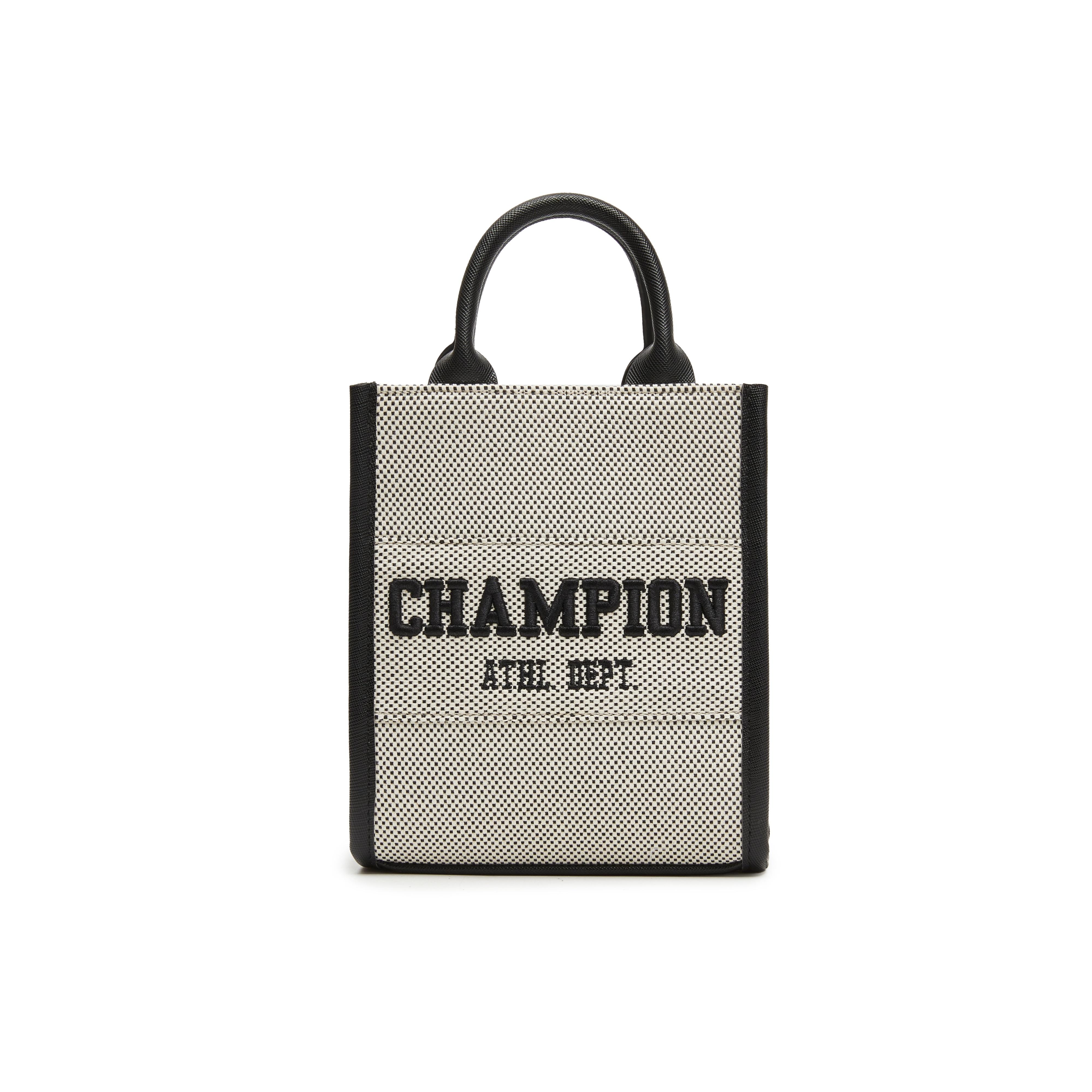 

Champion Campus Phone Tote Casual Fashion Simple Color Block Retro Classic Logo Tote Bag Small Unisex Tote Bag U5AACPU27 Dark Blue Denim/Campfire Brown