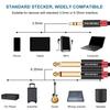 SHULIANCABLE To Audio Stereo Mini Plug 2 Distribution Conversion Cable Suitable for CD 3.5mm 6.35mm Cable, Smartphones, PCs, Players, Speakers,