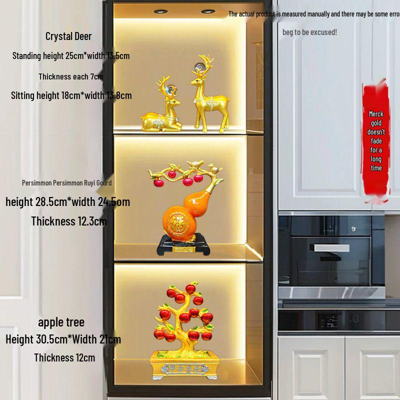 Luxury Wine Cabinet Ornaments for Living Room Entrance Decoration
