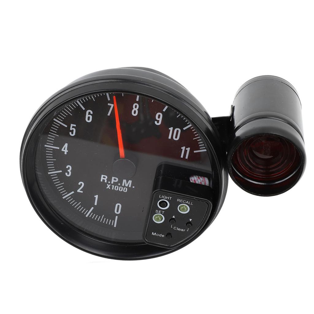 12V 5in Car Tachometer with LED Shift Light 7 Color Display 11 RPM for 4 6 8 Cylinder Vehicles