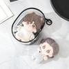 PVC Doll Transparent Walking Bag with Plush Ball Cotton Doll Storage Bag  Outdoor