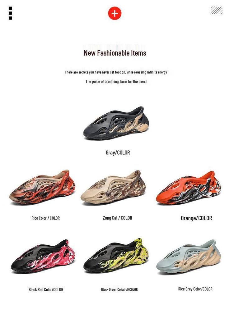Cozy Camouflage Parent-Child Closed-Toe Beach Sandals for Spring/Summer - Unisex Casual Hollow Shoes