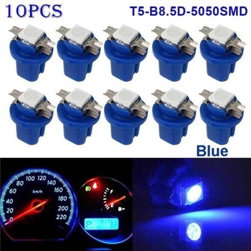 T5 B8 5 1smd светодиодный индикатор автомобиля центральная консоль приборная лампа светодиодные фонари автомобильные аксессуары датчик 5050 SMD приборная панель свет синий