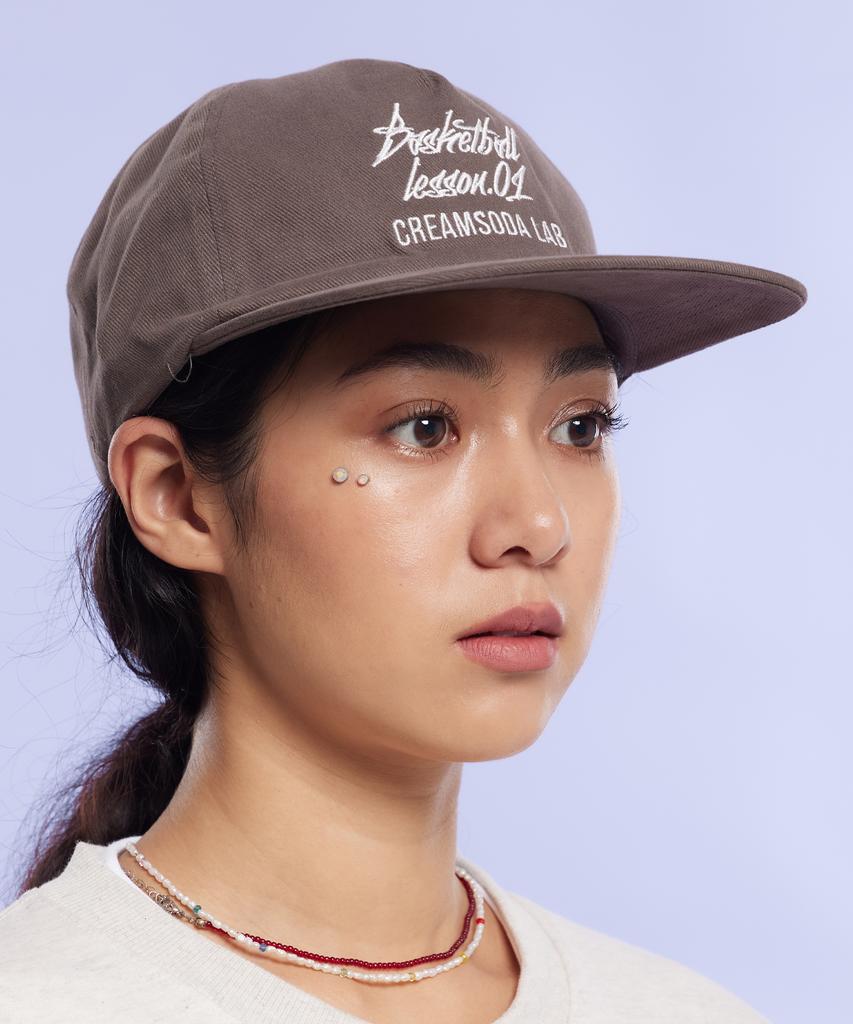 CREAM SODA LAB Quarter Ball Cap Gray White