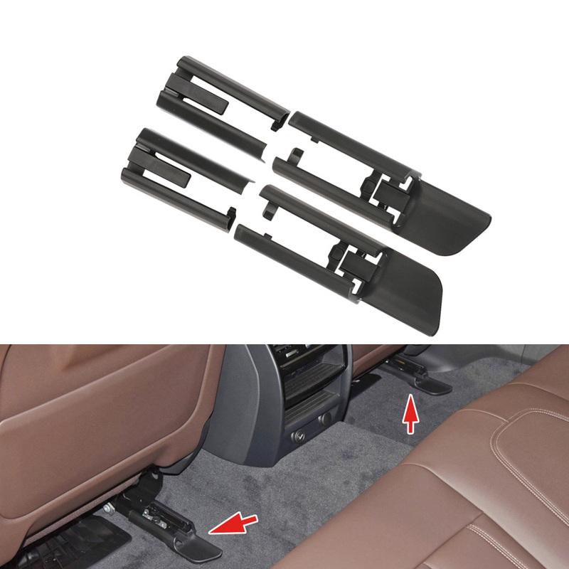 LHD RHD Black Upgraded Interior Car Seat Sliding Track Rail Cover Replacement For BMW 5 7 Series X5 X6 G30 G38 G11 G12 F15 F16