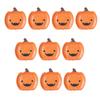 Halloween Pumpkin Paper Plates Black Orange Pumpkin Grimace Plates Disposable Serving Trays for Halloween Party Favors