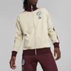 Puma Manchester City Color Block Design Long Sleeve Retro Sports Stand Collar Jacket Men Jacket Off-White 769496-18