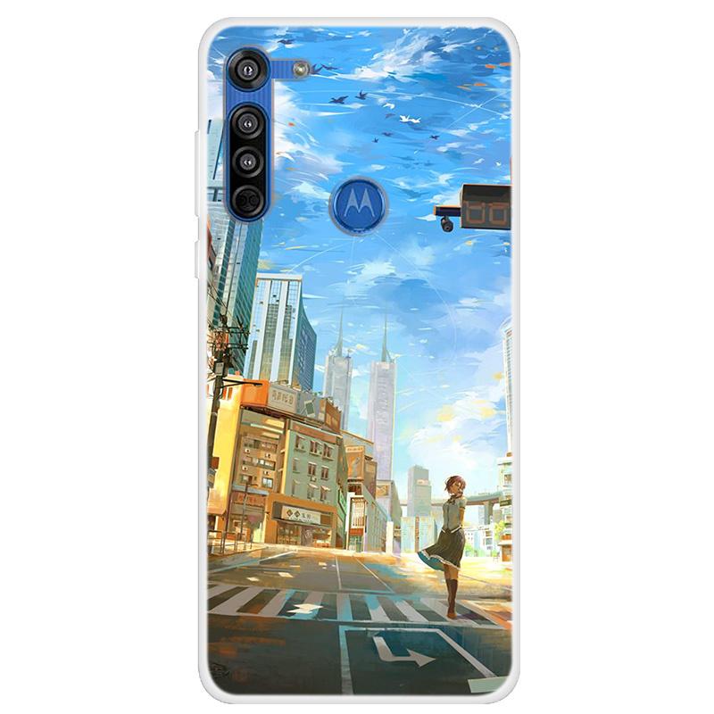 Moto G8 Power Kılıfı Yumuşak Silikon Arka Kılıf Motorola Moto G8 Plus Telefon Kılıfı İçin Moto G8 Power Lite G 8 G8+ Sevimli Kapaklar