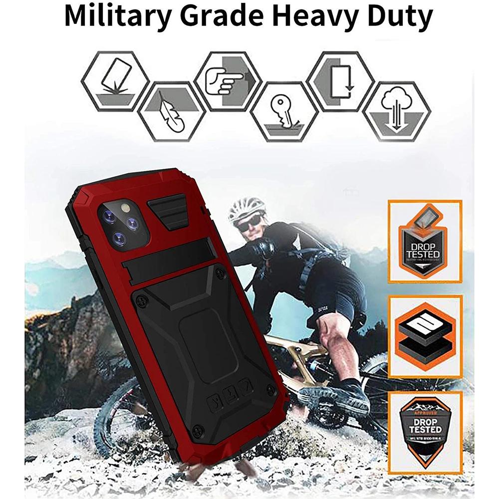 Hybrid Shockproof Protective Case Cover for IPhone 17 16 15 14 11 13 16 12 Mini 360 Full Protect Diamond Glass Metal Silicone