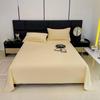 Modern Minimalist Cotton Bed Sheet With Soft Washable Fabric For Single Dorm Bed