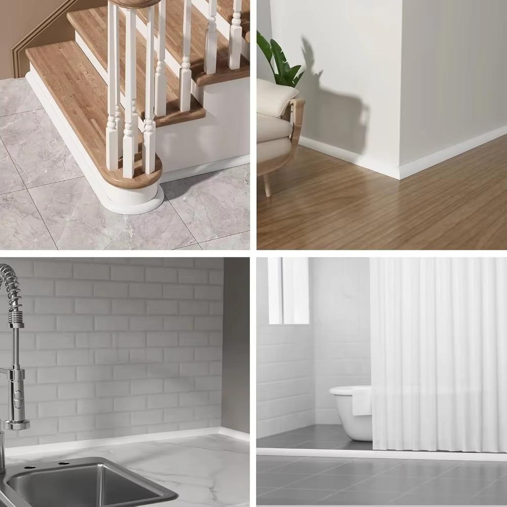 \1PC 2M/78.74inch Self Adhesive Decorative Strip for Waterproof Molding Trim Caulk Strip for Wall Edge Corner,Countertops