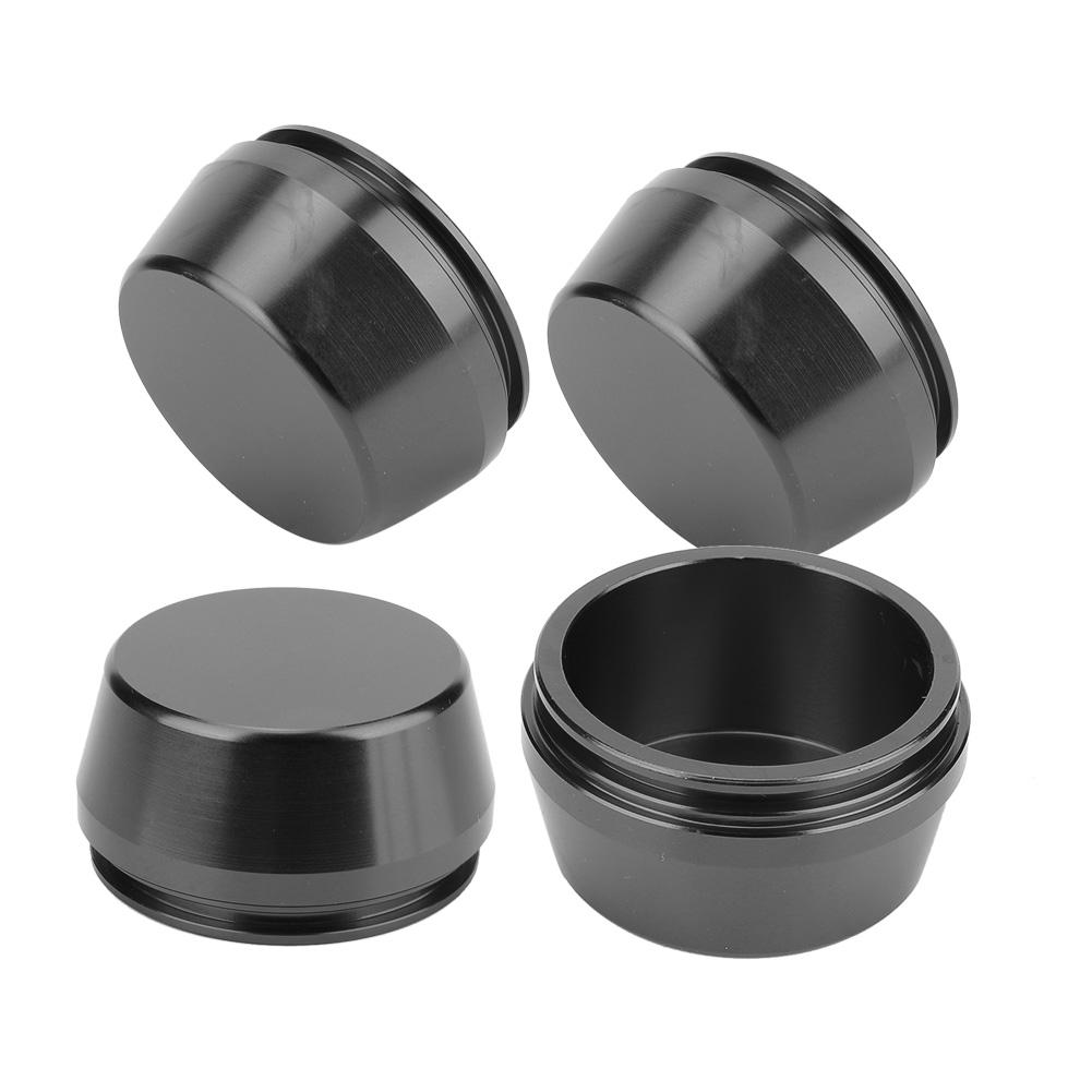 

4pcs 56mm 2.2in Universal Wheel Rim Center Cap Hub Cover Aluminum Modified Part(Black) чёрный