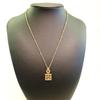Used Givenchy G Logo Gold Necklace Vintage