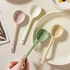 Japanese Ceramic Spoon Wind Small Spoon Household Internet Celebrity Ceramic Spoon Eating Spoon High Value Rice Spoon Long Handle
