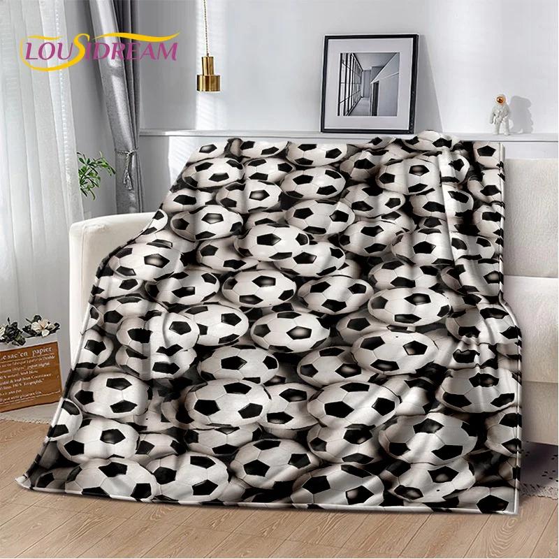 29 Stil Futbol Sahası Futbol Spor Karikatür Yumuşak Battaniye, Ev Yatak Odası Yatak Kanepe Seyahat Örtüsü Çocuk Hediyesi için Yumuşak Atma Battaniye
