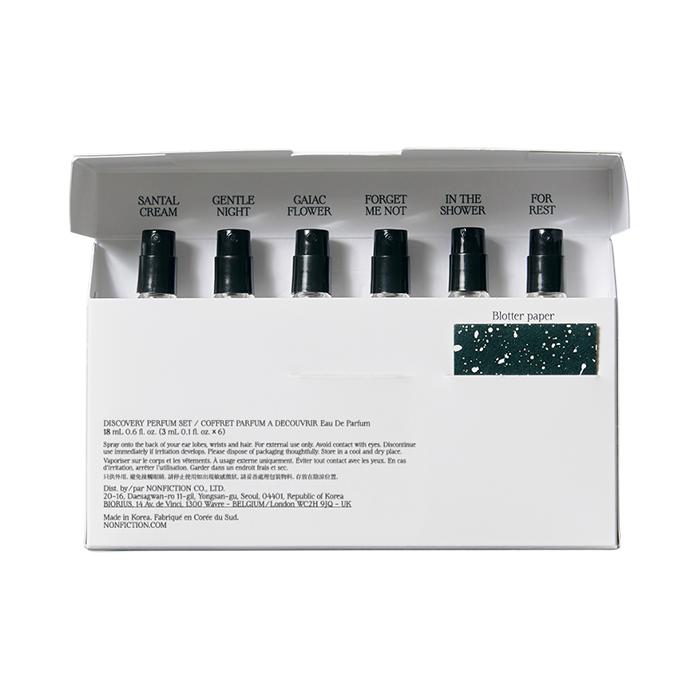 NONFICTION Zestaw Discovery Scent – Kolekcja Miniaturowych Próbek Zapachowych, Koreański