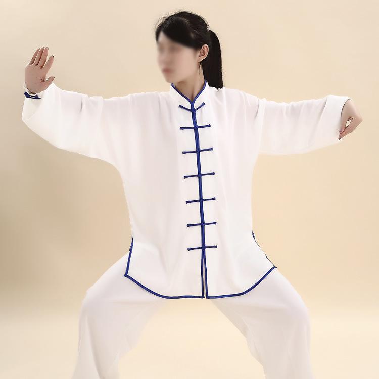 Wiosenno-letni bawełniano-jedwabny strój do Tai Chi - Odzież do ćwiczeń i występów dla mężczyzn i kobiet