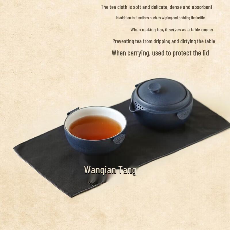 

Edenus Portable Quick Cup Travel Tea Set - Blue Sand Glaze