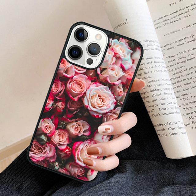 Flower Red Rose Phone Case Cover For iPhone 17 Air 16 15 14 Plus 12 13 Pro Max Coque Shell Fundas