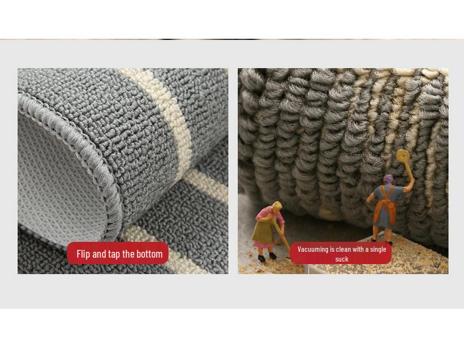 Absorbent Non-slip Striped Floor Mat for Kitchen, Bathroom, and Entryway