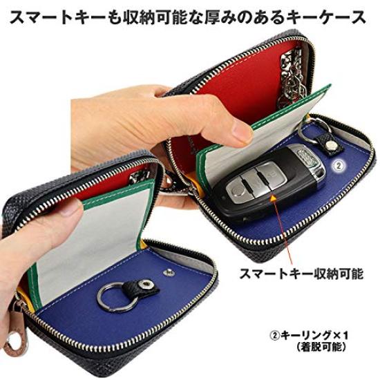 96633 096633 Schlüsseletui Torque Rindsleder [Castelbajac] (Schwarz (01) Schwarz)