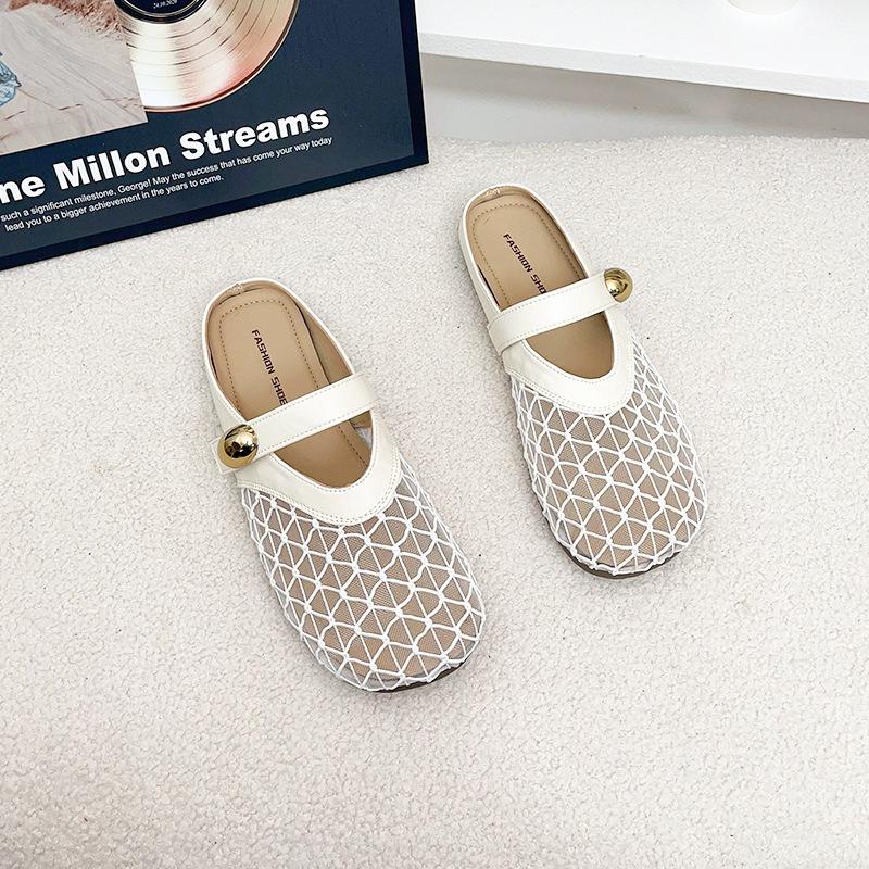 Flat-bottomed Toe Shoes Half-slippers Female Summer One-foot Shoes Single-shoes Fisherman's Flip-flops