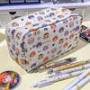 Anime Haikyuu!! Flip Cover Transparent Pencil Case Cartoon Multi-layer Large Capacity Stationery Bag Student Learning Supplies