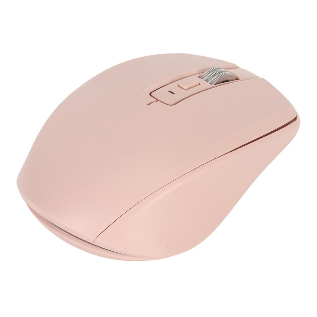 2.4G Wireless Mouse Dual Mode 2400 DPI Bluetooth Mouse with 14 RGB Lighting Effects for Laptop for Windows for OS X Rose