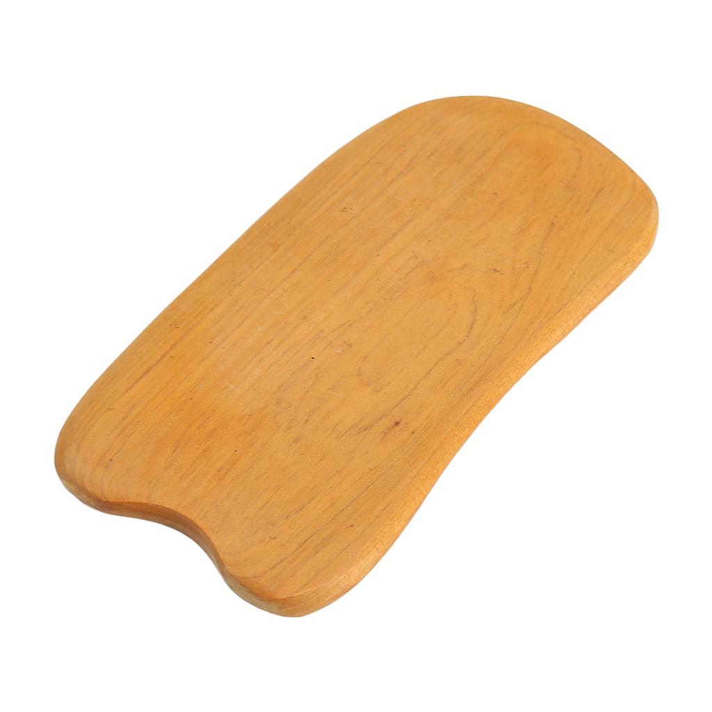Wood Gua Sha Board Comfortable Grip Rectangular Ergonomic Portable Scraping Massage Tool for Body Beauty