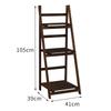 Foldable White Pine Wood Flower and Shoe Stand - Floor-Standing 4-Layer Multi-Use Rack