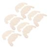 5 Pairs Disposable Lace Chest Stickers U Shaped Lifting Lace Strapless Chest Sticker Khaki B Cup