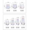Transparent Rainbow Glass Cup Lead-free Crystal Cup Juice Milk Coffee Tea Cup Creative Wine Glass Drink Cup Heat-Resistant Mug