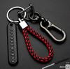 Anti-lost Number Plate Mobile Phone Braided Rope Keychain with 8-Shaped Buckle Pendant