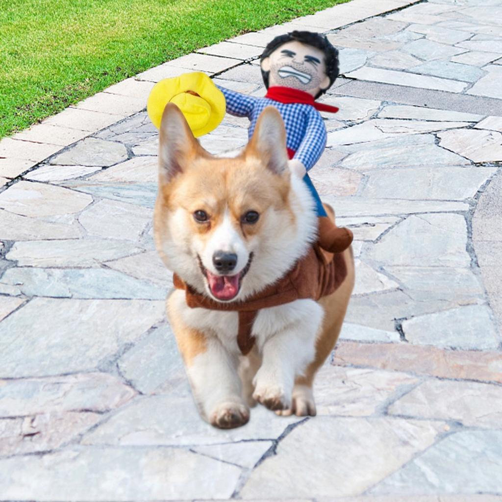 Dog Cowboy Outfit Ventilate Dog Cowboy Costume With Loop Fasteners Dog Halloween Costumes For Pugs Maltese Jack Russell Terrier