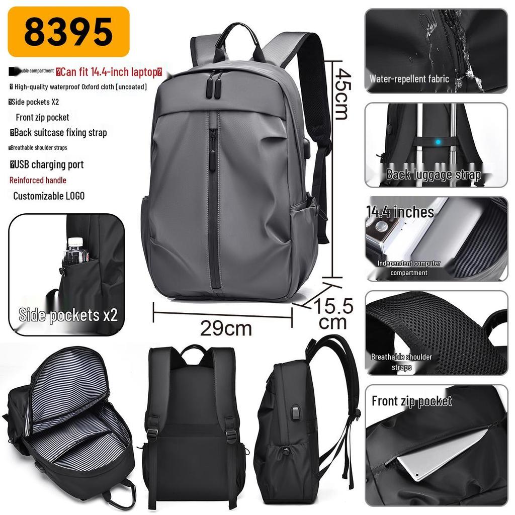 Men's Lightweight Large Capacity Travel and Laptop Backpack, Ideal for High School or College Students