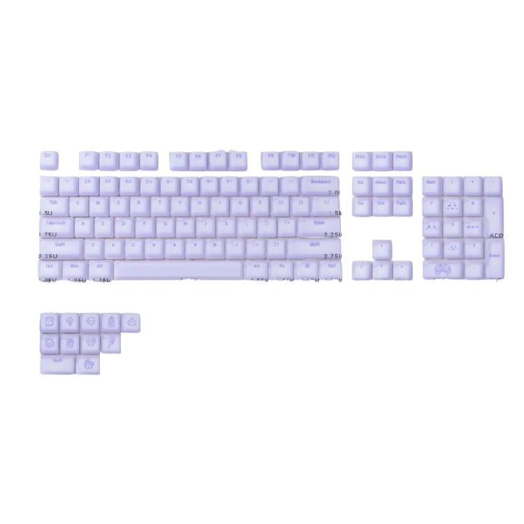 ABS Silicone Gamings Keycaps 115Key Mechanical Keyboards Jelly Puddings Translucents Keyset Small Keyboards Keycaps