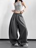 2026 Spring American Retro Wide-Leg Pleated Trousers - High Street Scissor-Leg Suit, Versatile, Loose, Slimming, Floor-Length Casual Pants.