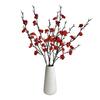 Artificial Plum Blossom Branch Fake Cherry Blossom Stems 21" Long Stem Faux Silk Flower for Wedding Home Office Bedroom Party Table Centerpiece