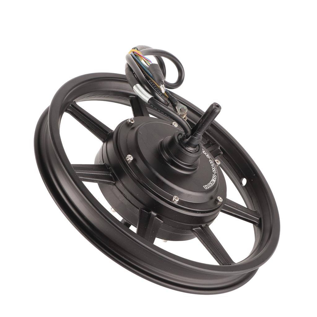 Wheel Hub Motor 14in 36‑60V 350W‑500W Disc Brake Hub Motor for Electric Motorbike Scooter Bicycle