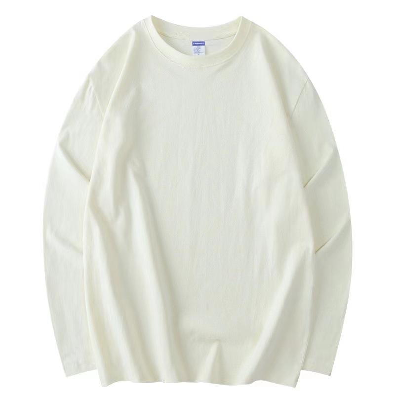 Summer Autumn Longsleeve Loose Causal Unisex Tops Cotton T-shirts Solid Multi Colors Long Sleeve Street Tees